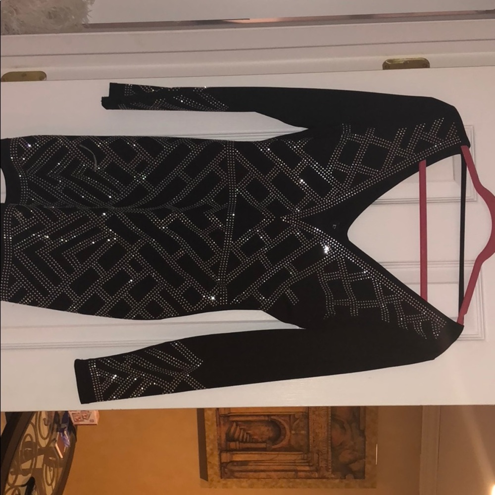 Bebe Black long sleeve dress